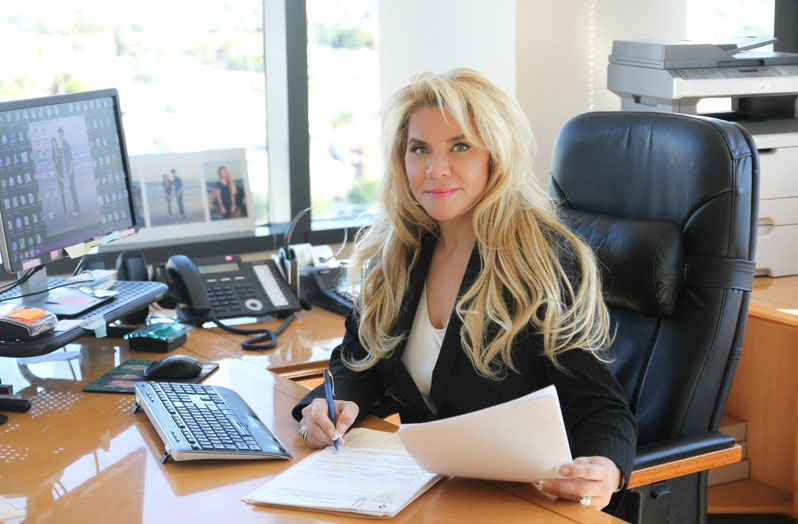 Desiree Goodman, founder of Sterling West Escrow, at her West Los Angeles office